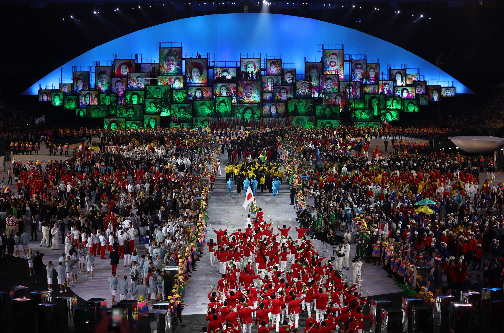 A general view during the Opening Ceremony of the Rio 2016 Olympic Games at Maracana Stadium on August 5, 2016 in Rio de Janeiro ©Getty Images