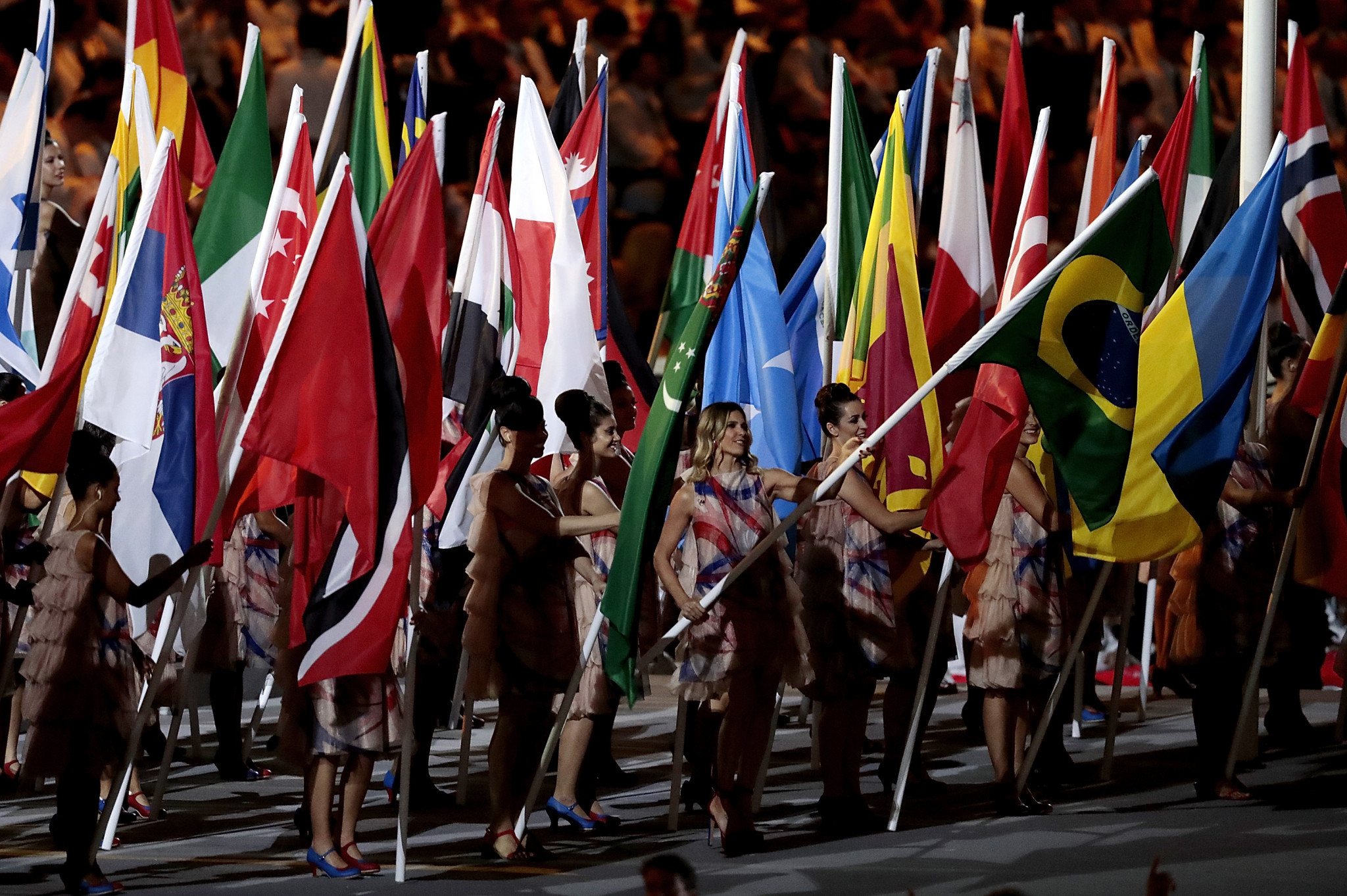 Actress Fernanda Lima during the Opening Ceremony of the Rio 2016 Paralympic Games ©Getty Images