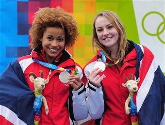 Mica McNeill_and_Jazmin_Sawyer_Innsbruck_2012_January_22_2012