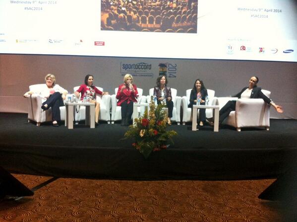The first all-female panel in the history of SportAccord spoke about a variety of issues affecting female sport ©Twitter